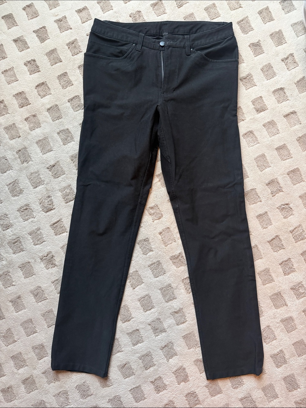 Lulu Lemon Black Slim Straight Pants 32